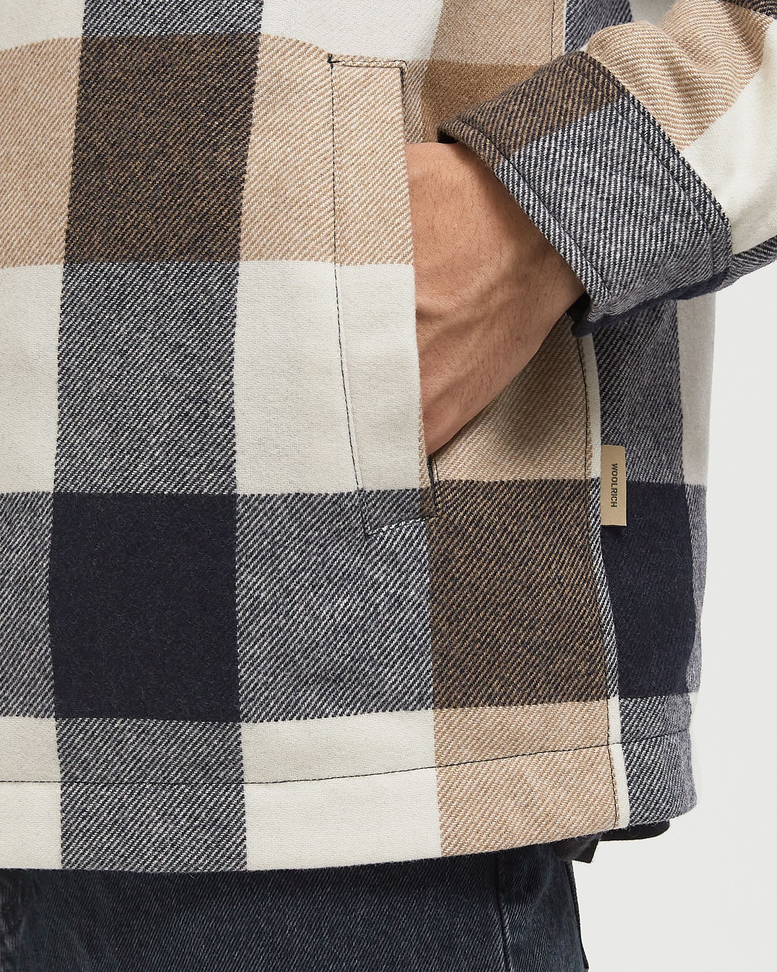WOOL CHECK ALASKAN SHIRT JACKET