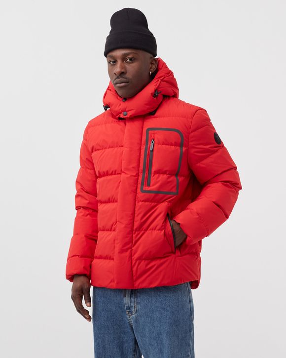 WOOLRICH GORE TEX High Tech quilted Jacket Red MARINE SCARLET