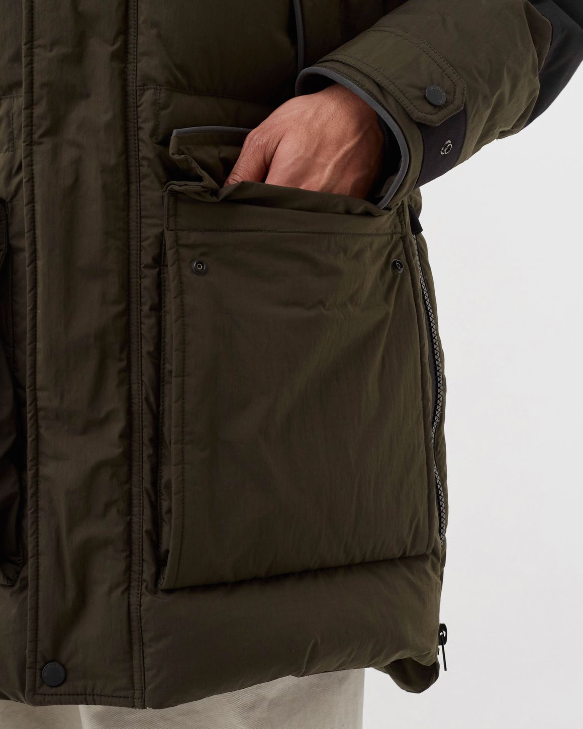 WOOLRICH MIXED MEDIA TETON PARKA Brown | BSTN Store