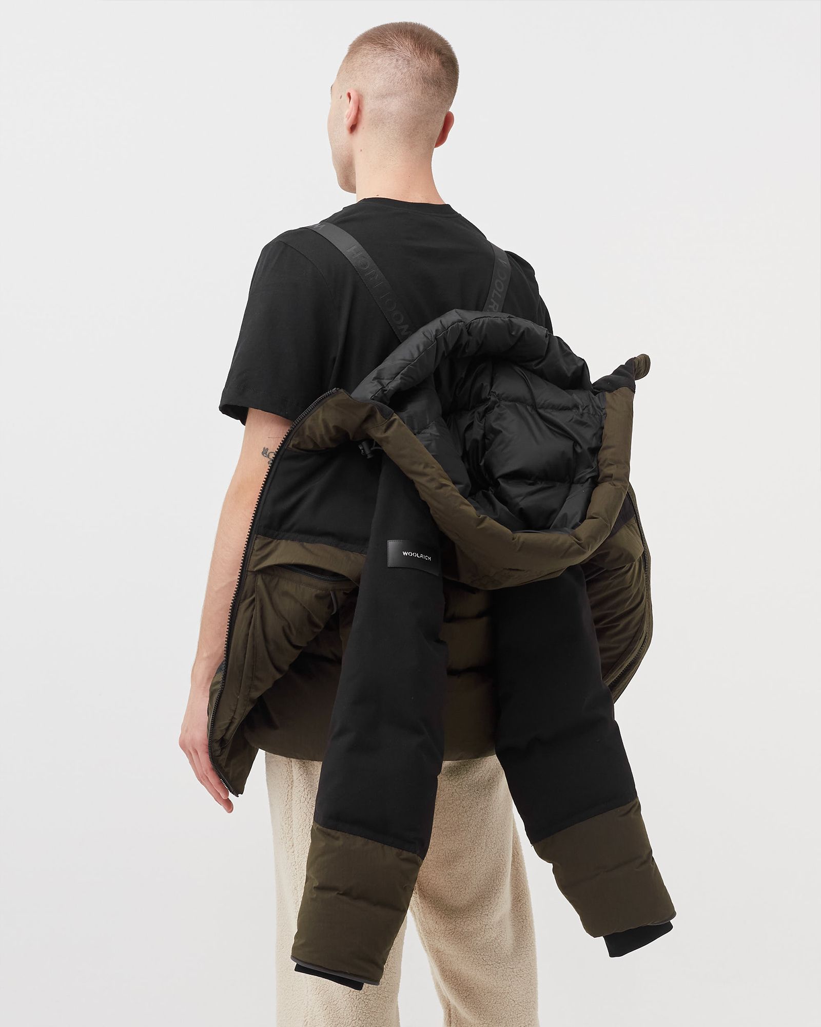 WOOLRICH MIXED MEDIA TETON JACKET Brown | BSTN Store