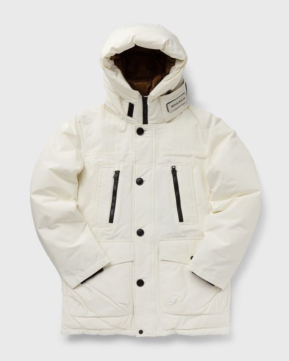 Woolrich store white parka