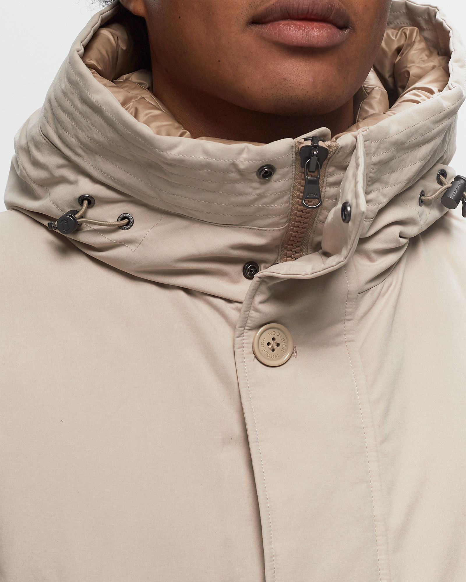 PEACHED COTTON ARCTIC PARKA