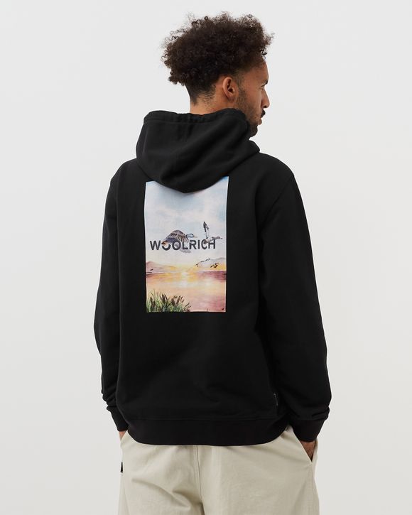 PRINTED DUCK HOODED FLEECE