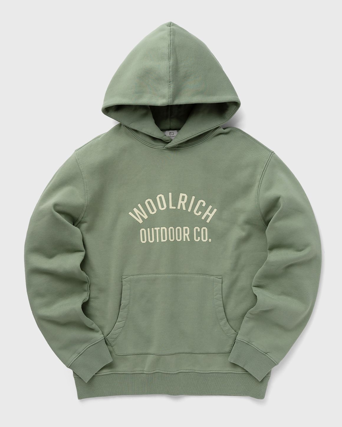Woolrich 正規品/関税込みOrganic Cotton Hoodie CFWOSW0212MRUT Men's Garment-Dyed Hoodie in Pure Cotton with Embroidered