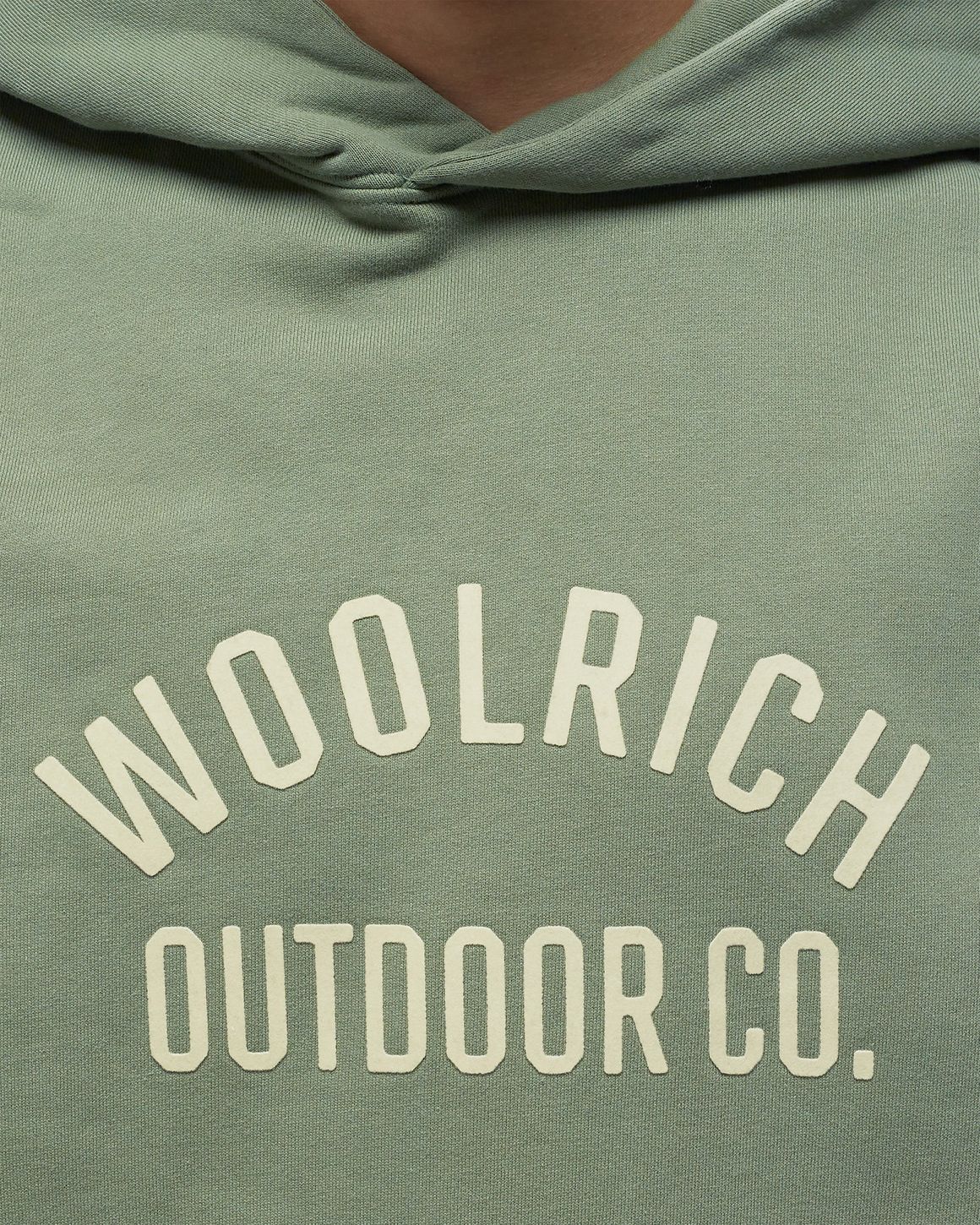 Woolrich 正規品/関税込みOrganic Cotton Hoodie CFWOSW0212MRUT Men's Garment-Dyed Hoodie in Pure Cotton with Embroidered