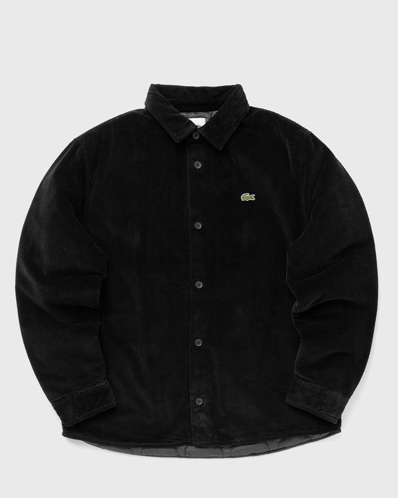 Lacoste OVERSIZED CORDUROY OVERSHIRT Black BSTN Store