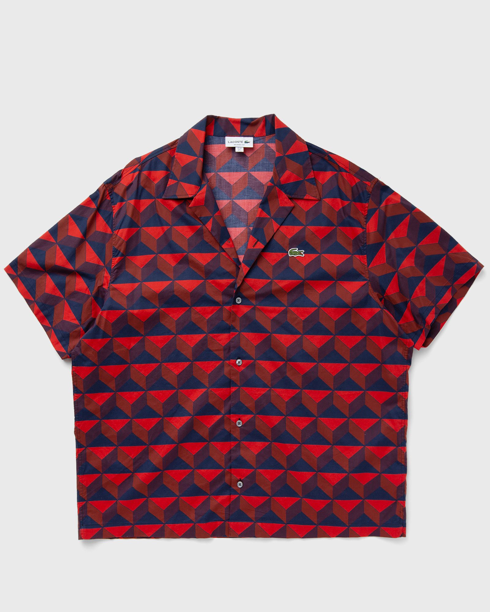 Lacoste - short sleeved robert george print shirt men shortsleeves red in größe:l