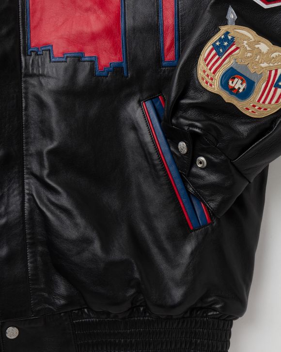 Vintage Chicago Bulls Repeat 3-Peat Jeff Hamilton Leather Jacket Medium New