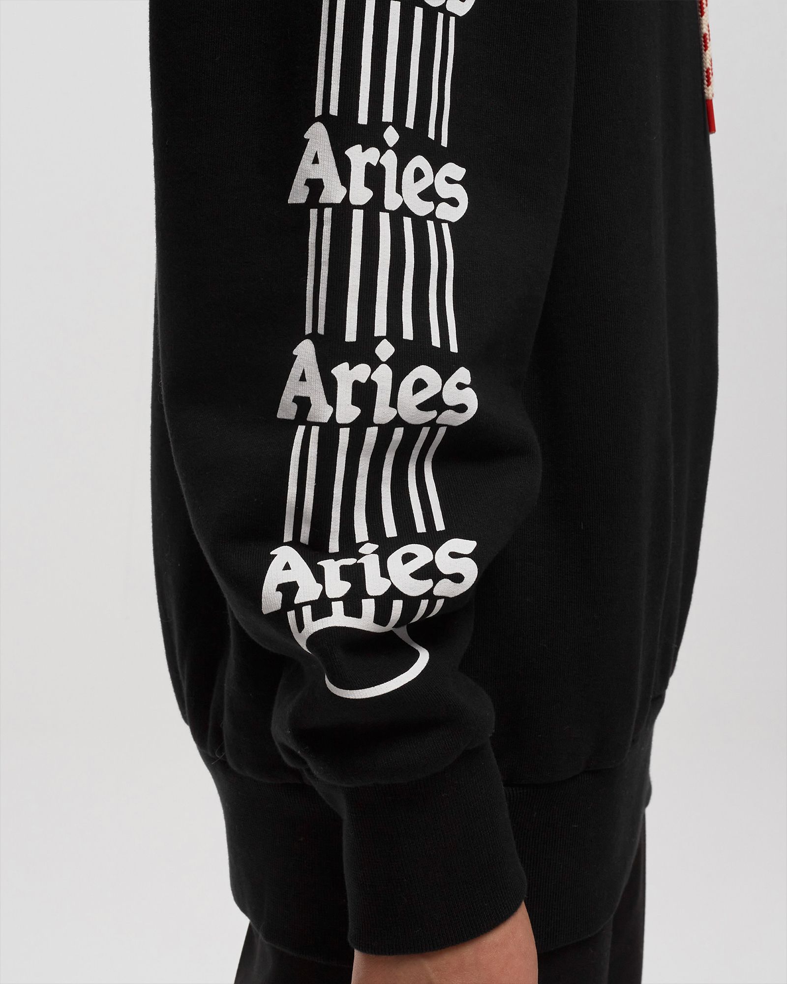 Aries Arise Column Hoodie Black | BSTN Store