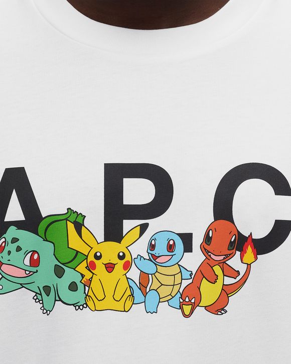 A.P.C. t-shirt pokémon the crew H White - AAB - BLANC