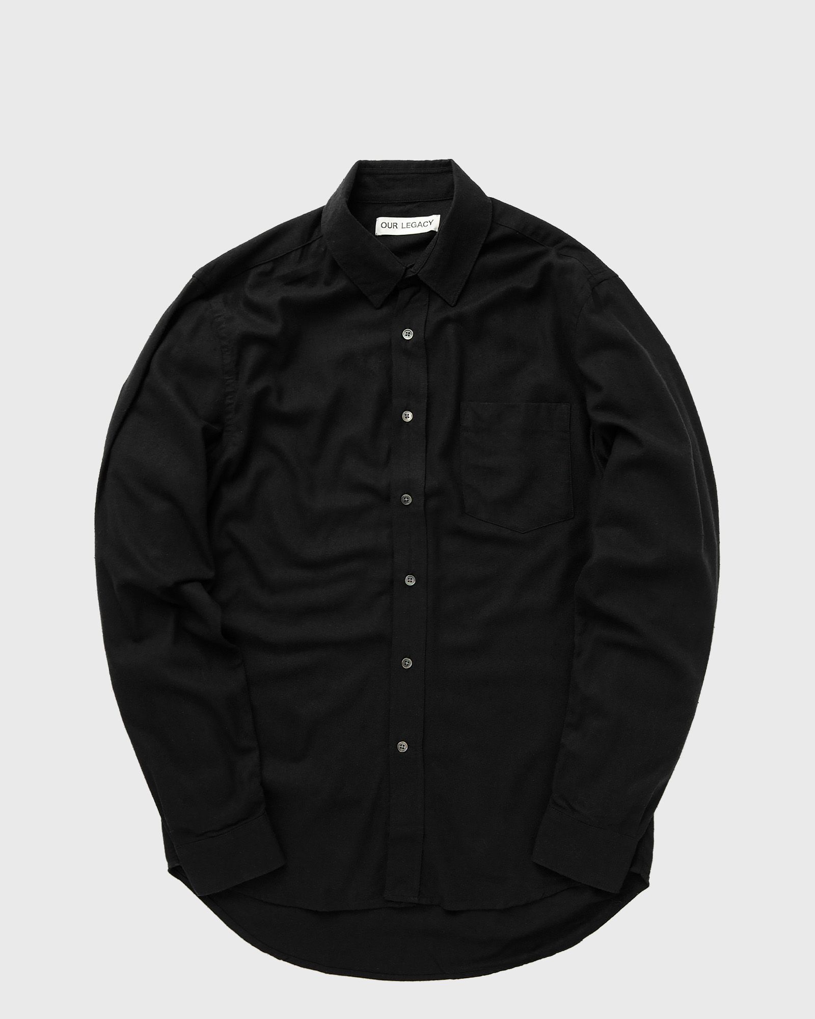 Our Legacy - classic shirt men longsleeves black in größe:m