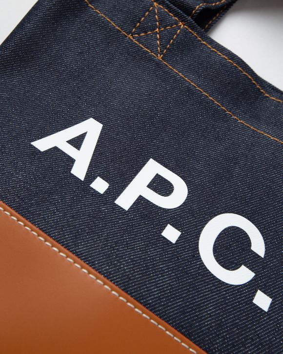 A.P.C. AXEL MINI TOTE Blue/Brown | BSTN Store