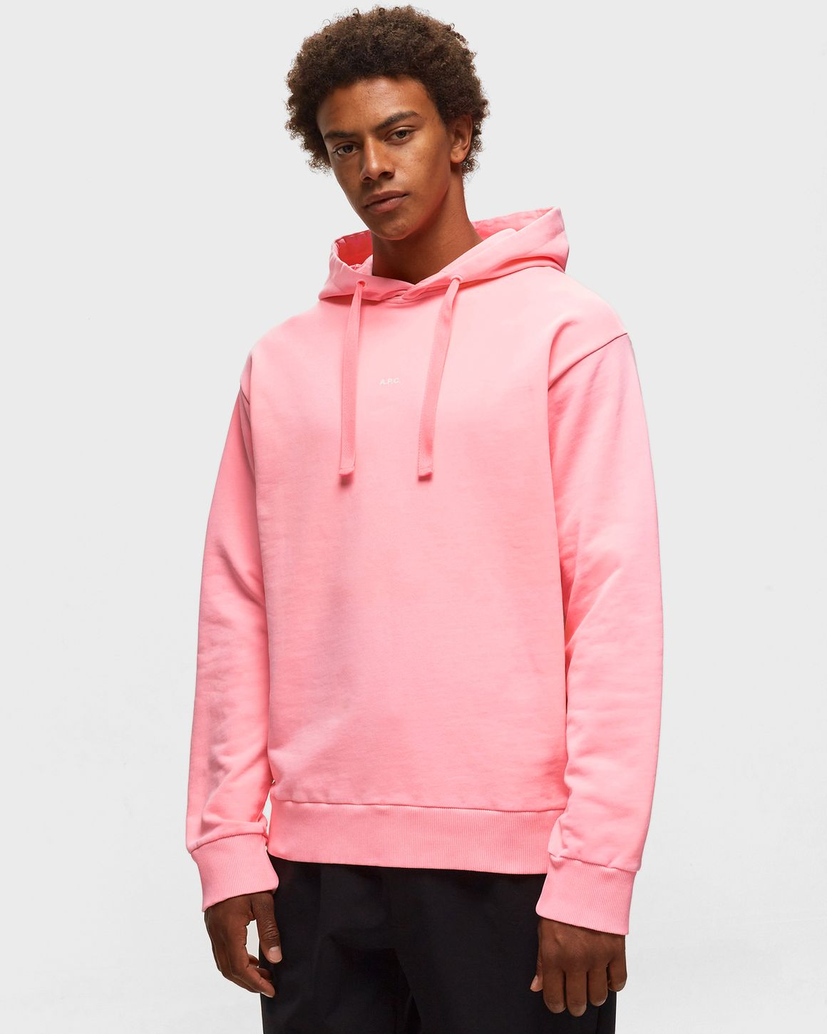 A.P.C. hoodie larry fluo Pink | BSTN Store