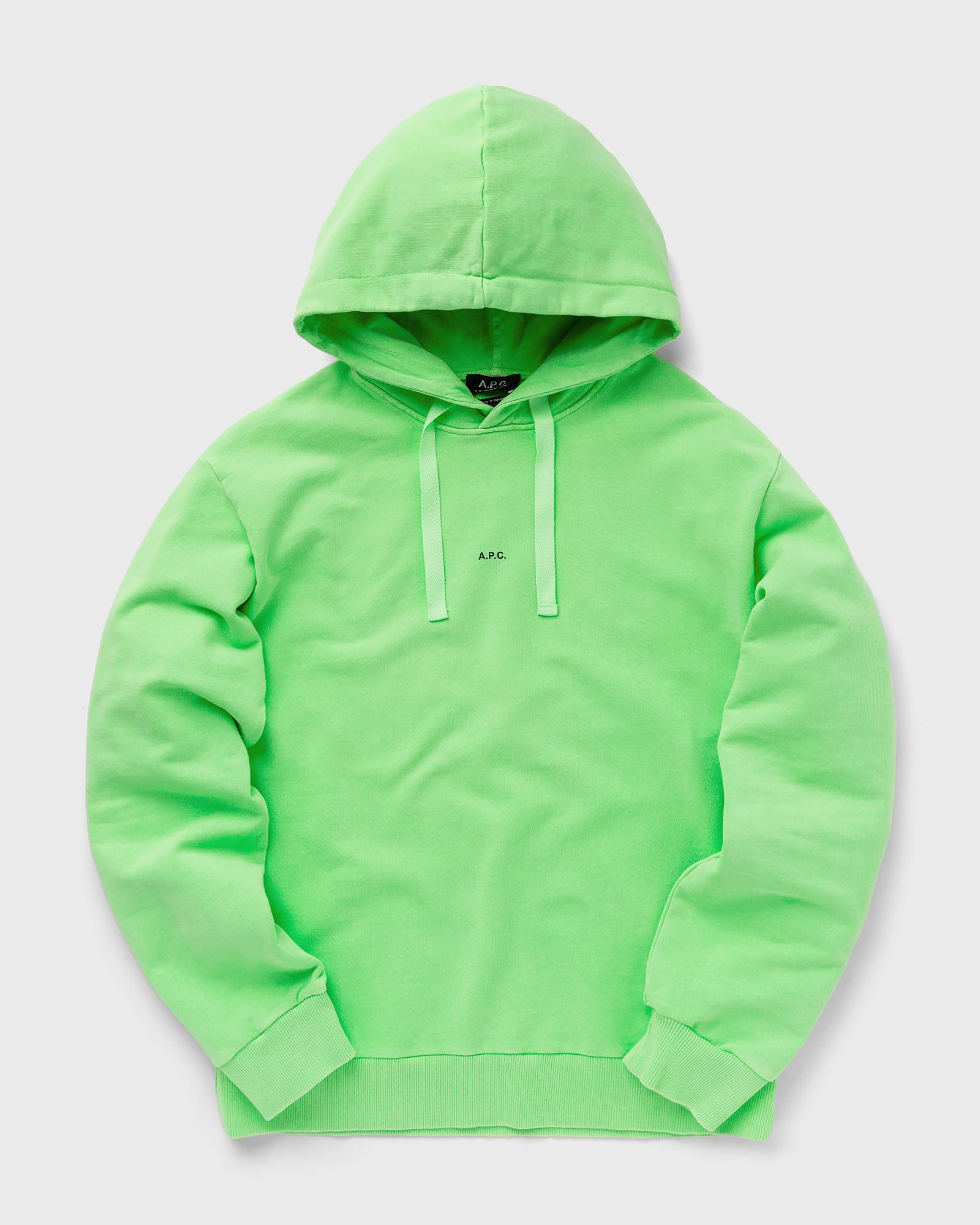 A.P.C. - hoodie larry fluo men hoodies green in größe:m