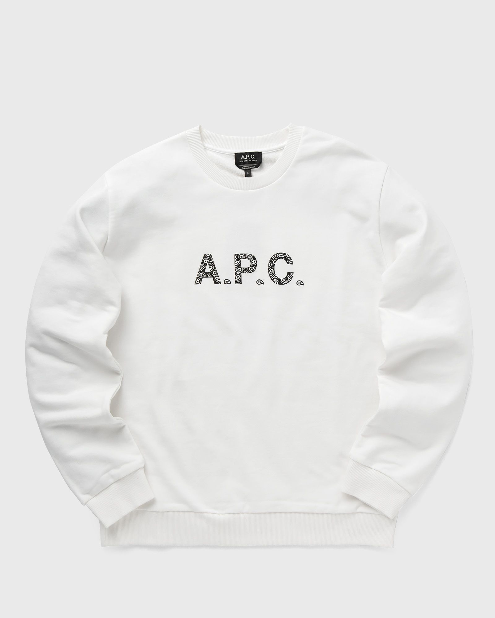 A.P.C. - timothy sweatshirt men sweatshirts white in größe:xl