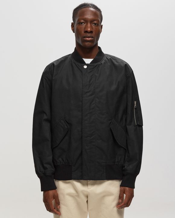 Apc black shop bomber jacket