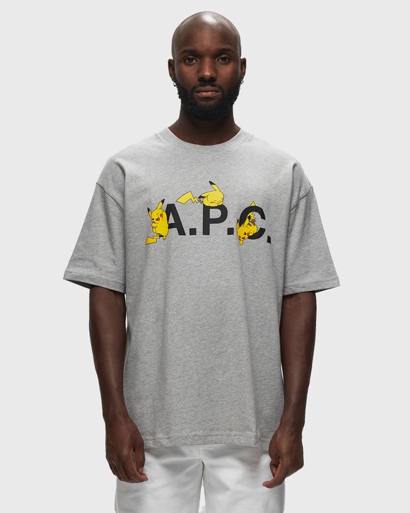 A.P.C. t shirt pok mon pikachu H Grey BSTN Store