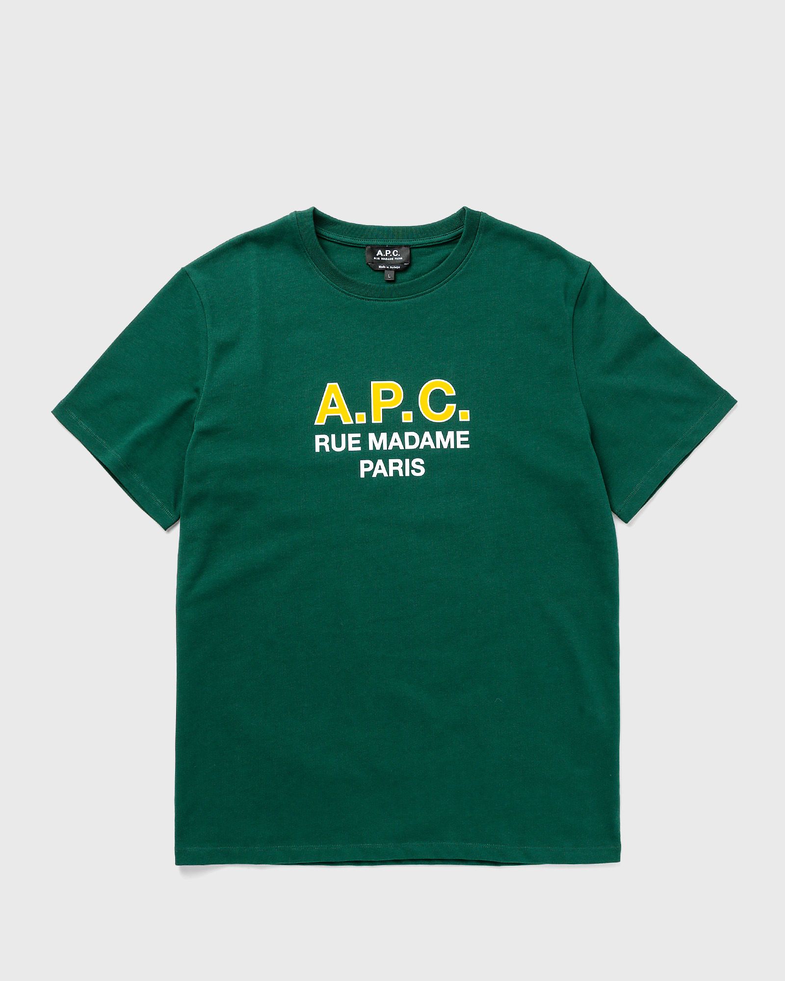 A.P.C. - t-shirt apc madame h men shortsleeves green in größe:l
