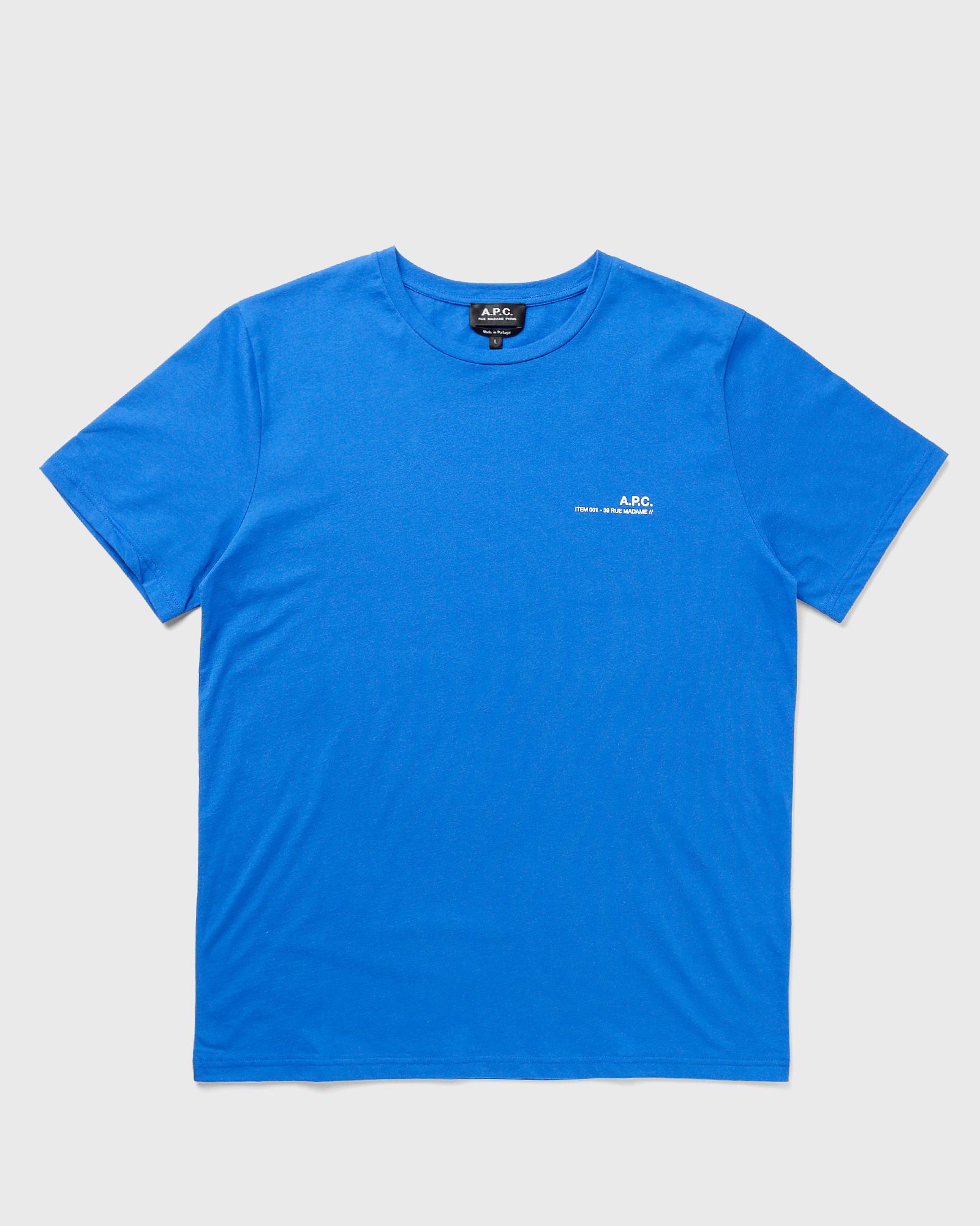 A.P.C. - t-shirt item men shortsleeves blue in größe:l