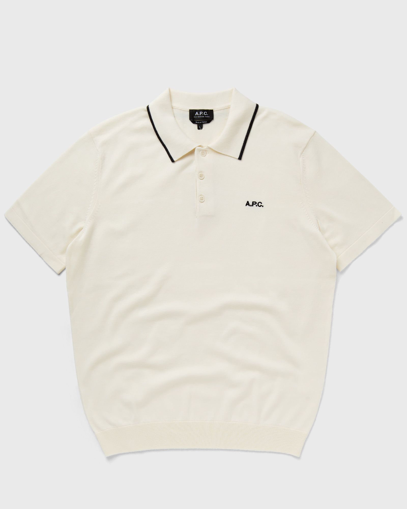 A.P.C. - flynn polo shirt men polos white in größe:s