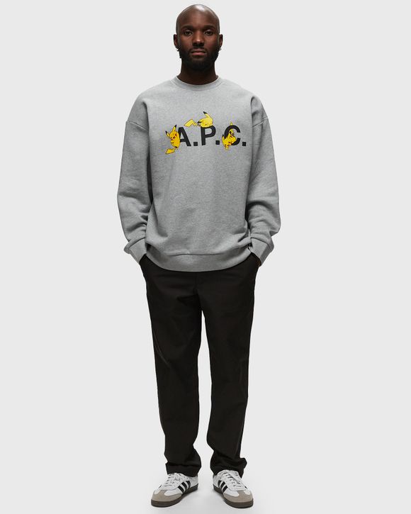 A.P.C. sweat pokémon pikachu H Grey - PLB- GRIS CLAIR CHINE