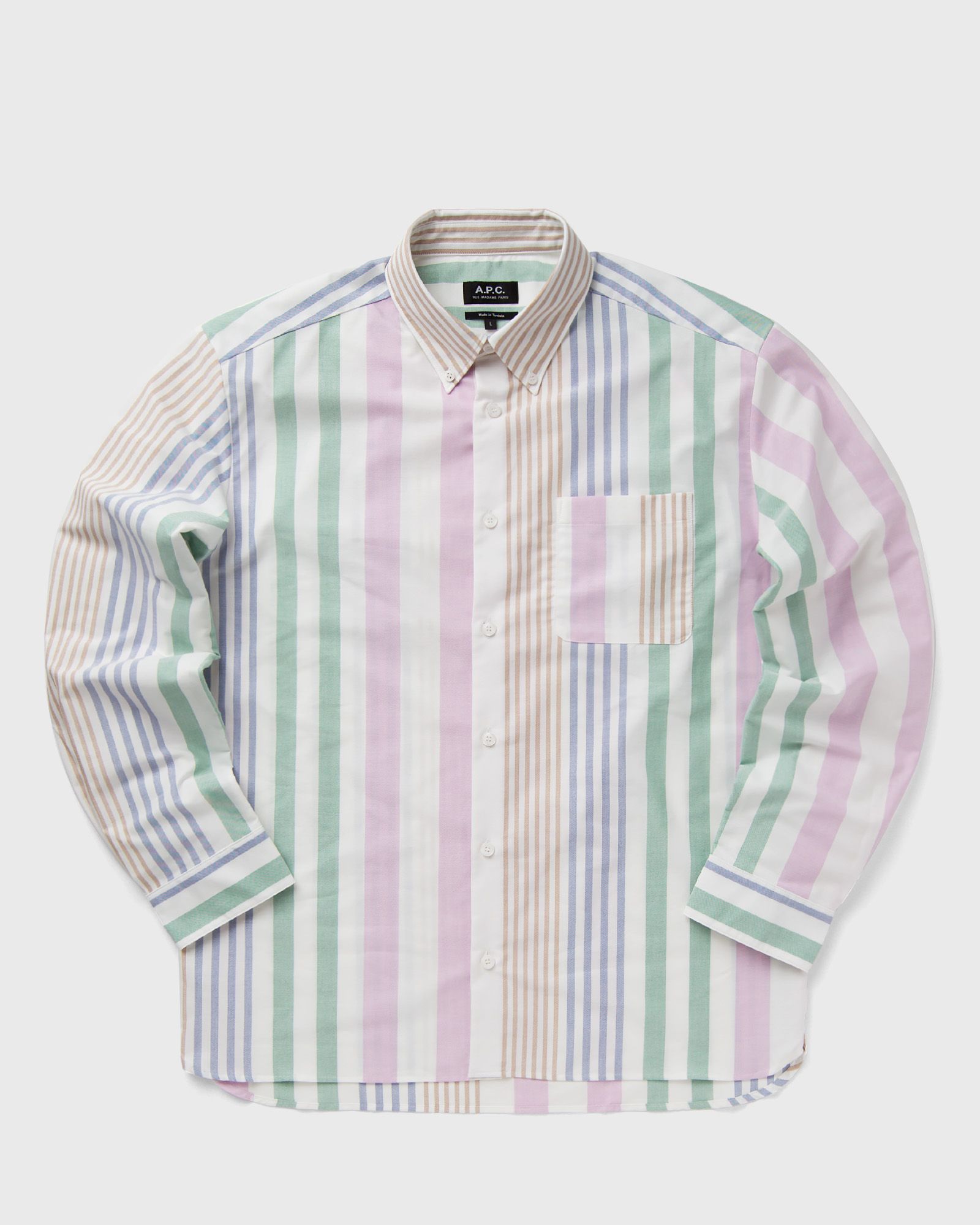 A.P.C. - mateo shirt men longsleeves multi in größe:xl