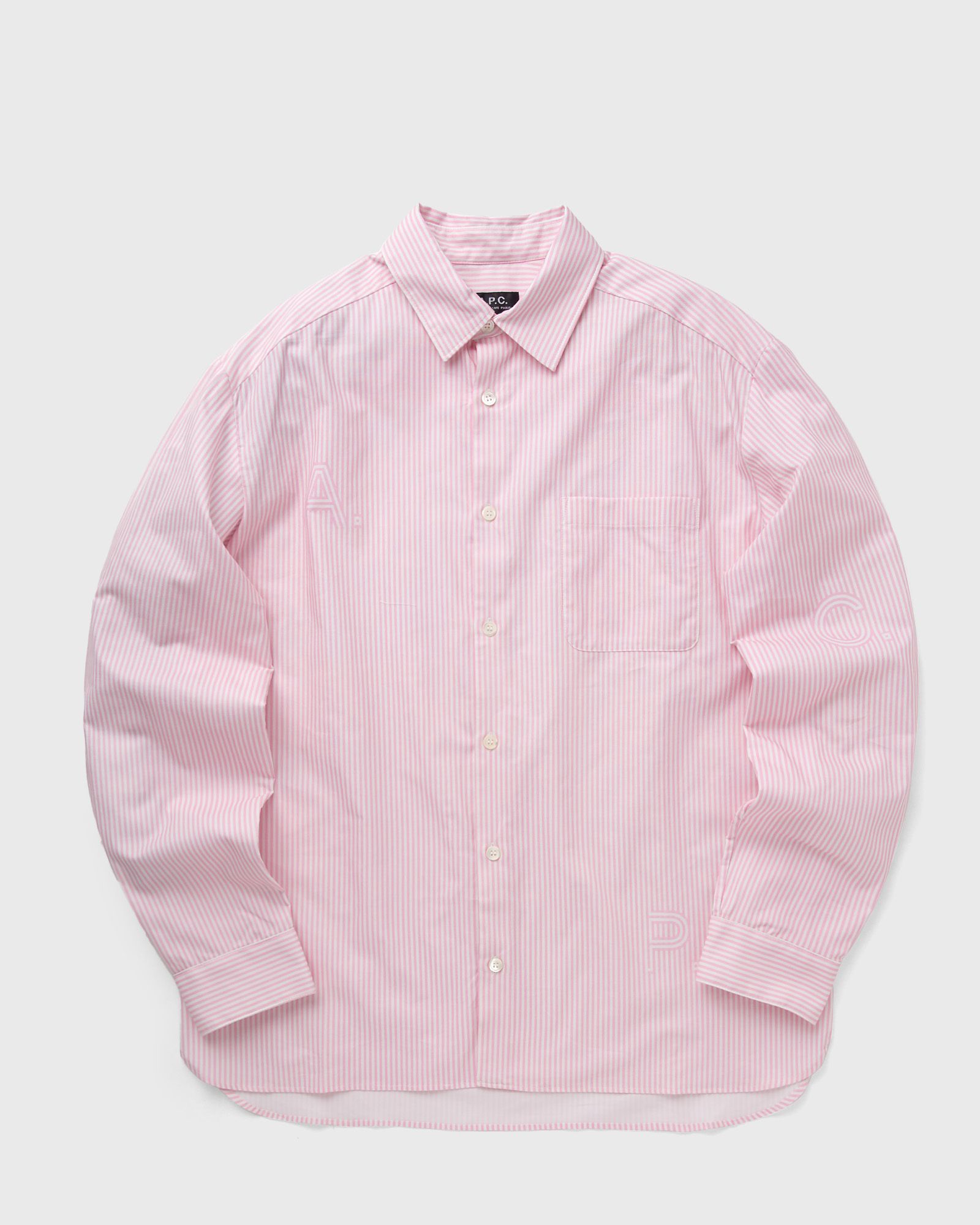 A.P.C. - malo shirt men longsleeves pink in größe:l