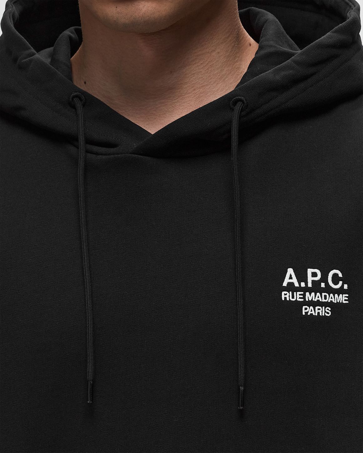 A.P.C. アーペーセー / Rue Madame Logo Hoodie Standard Rue Madame hoodie | Napped organic fleece | A.P.C.