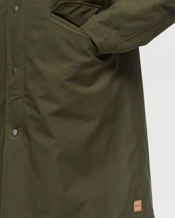 A.P.C. PARKA ANTONIN Green | BSTN Store