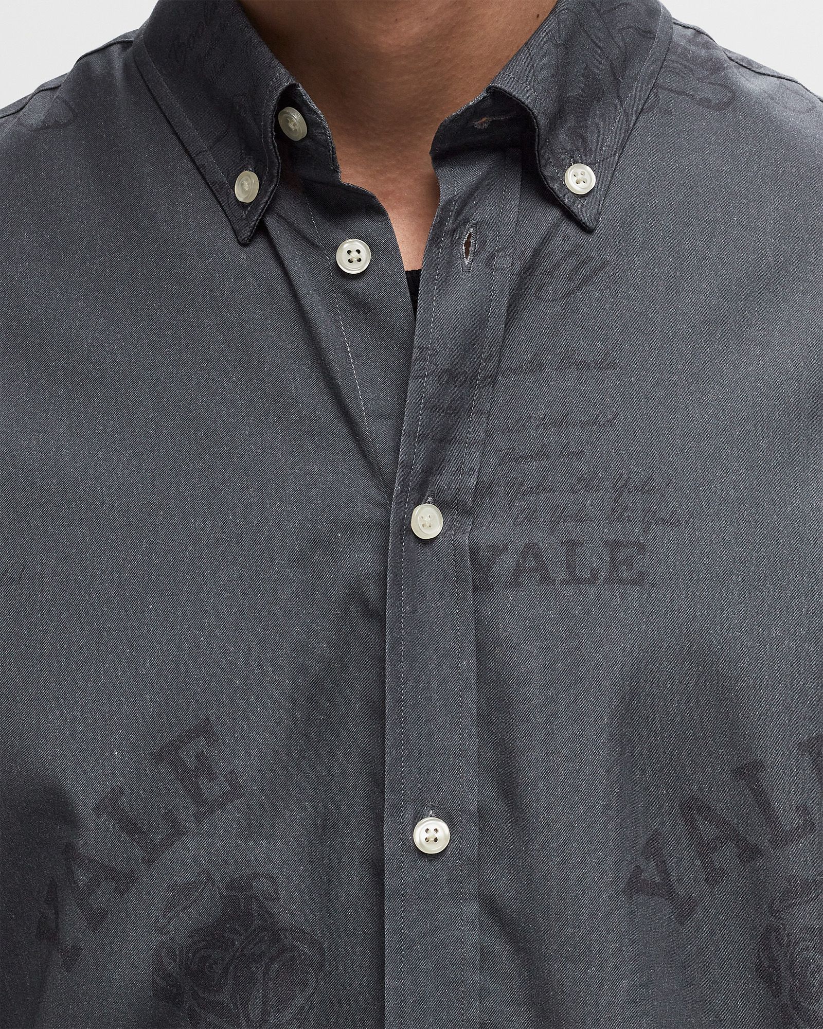 Yale Satin Jacquard Shirt