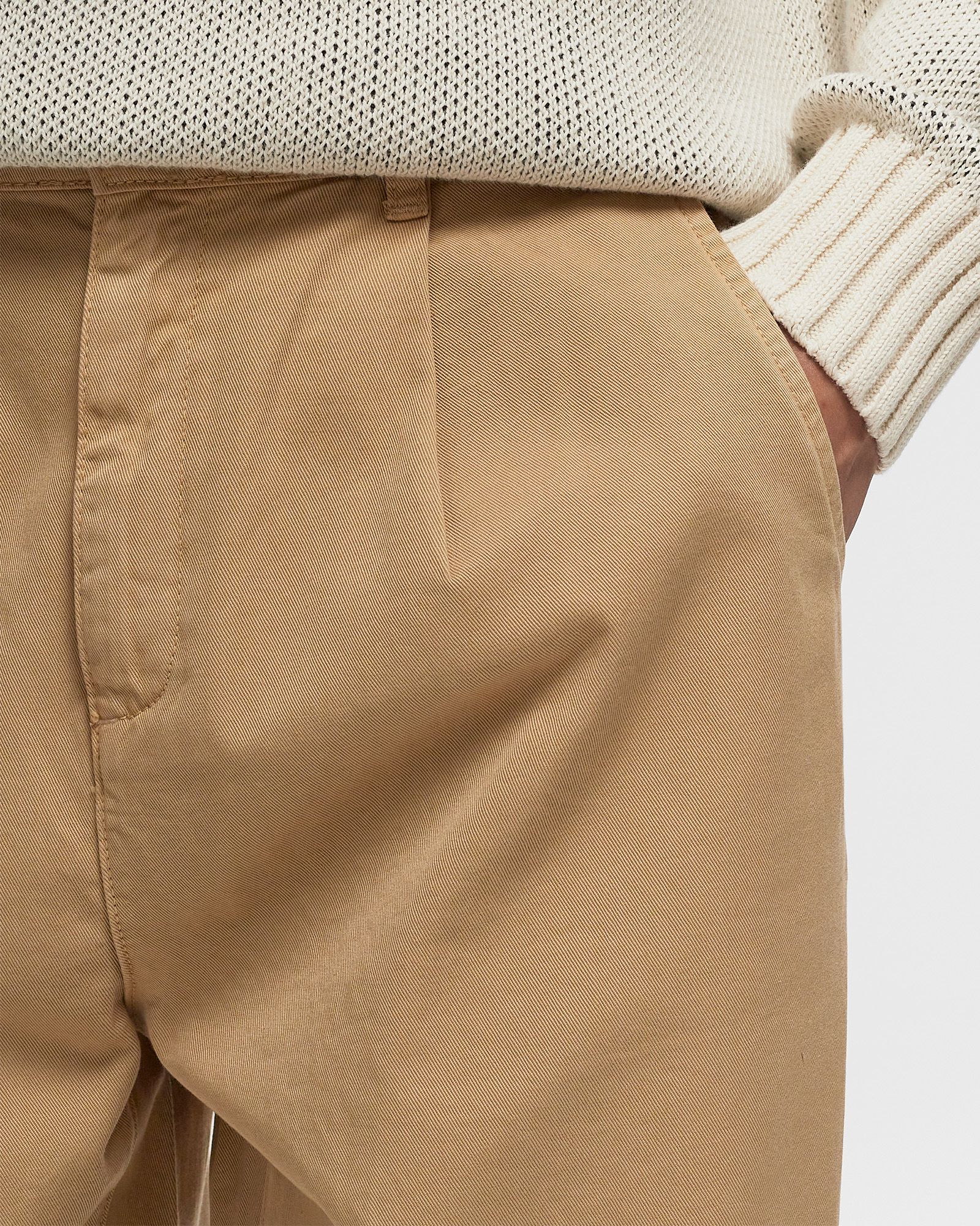 Yale Wide Pleated Chino Pant