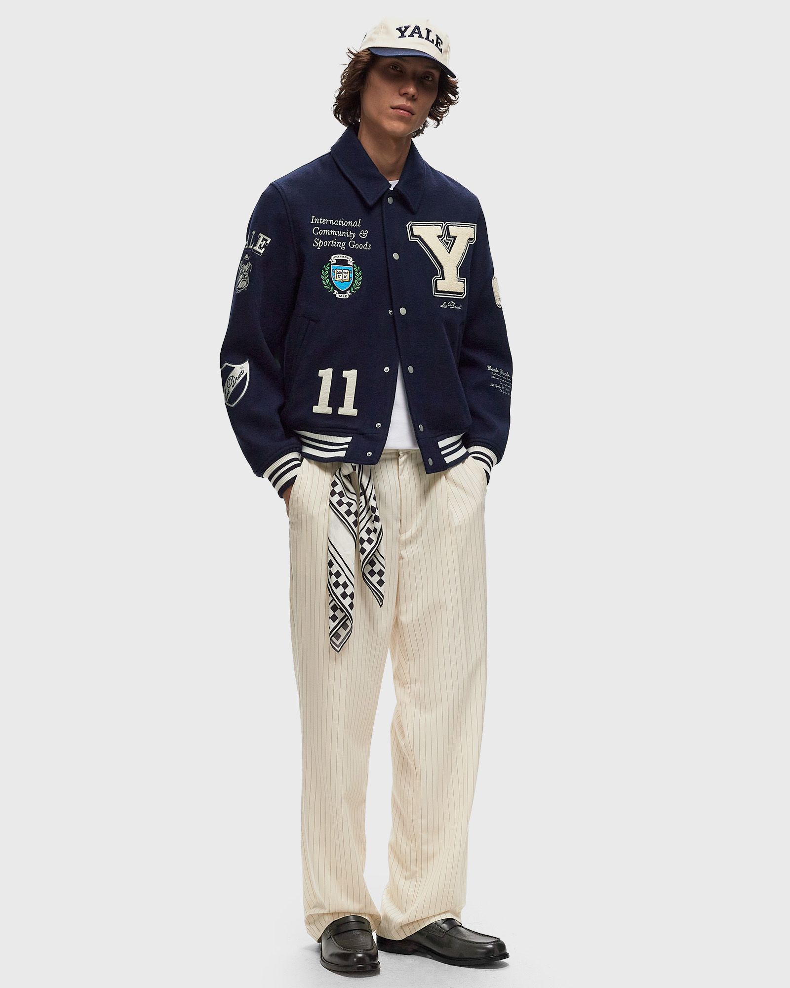 Yale Pleated Pinstripe Suit Pants