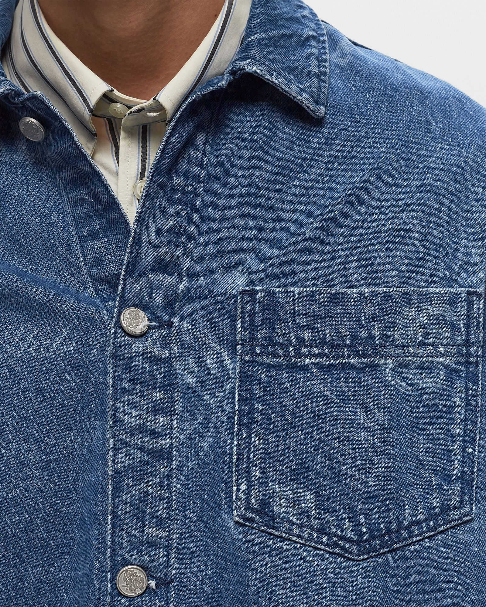 Yale Logo Denim Overshirt