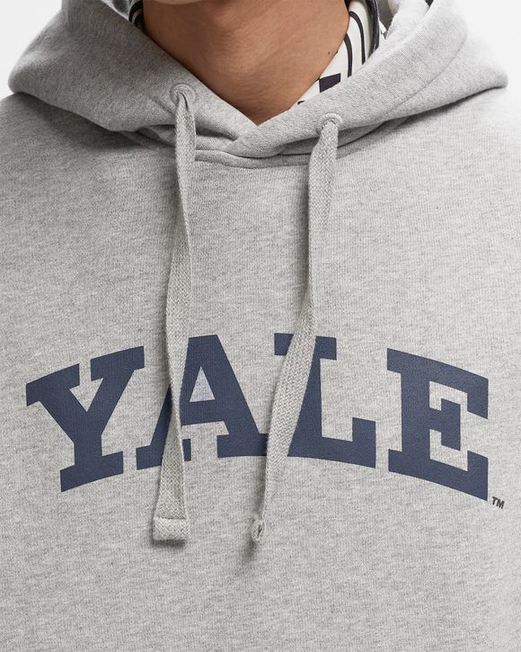 Marca Yale Sudadera Yale Gris Les Deux Yale Logo Hoodie Grey BSTN