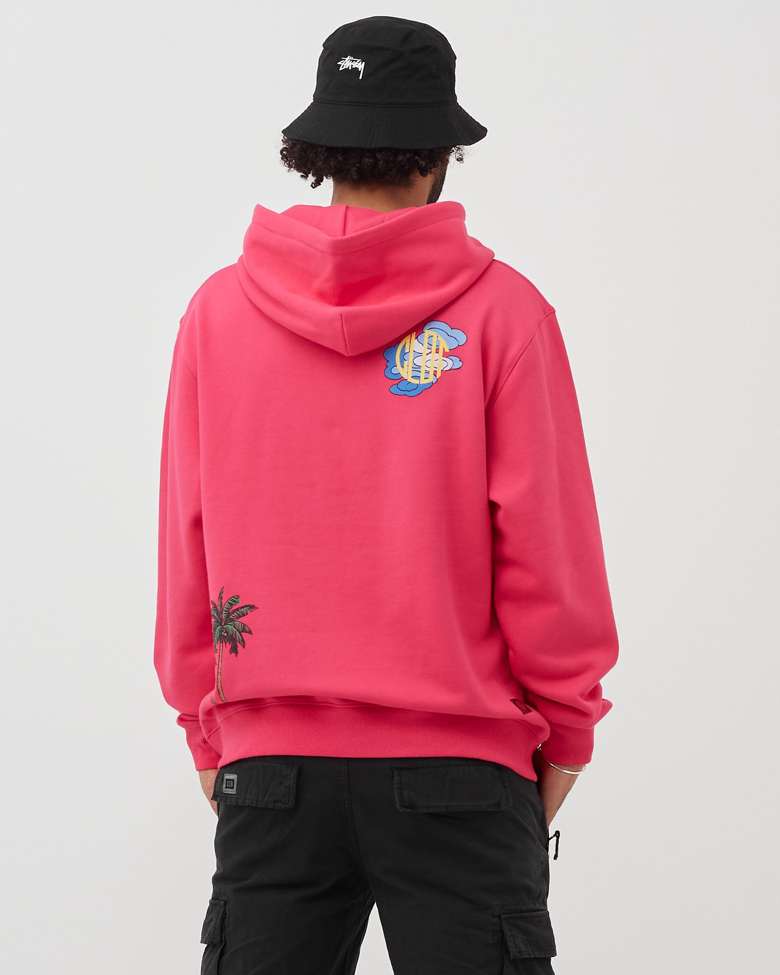 PEACH LOGO HOODIE