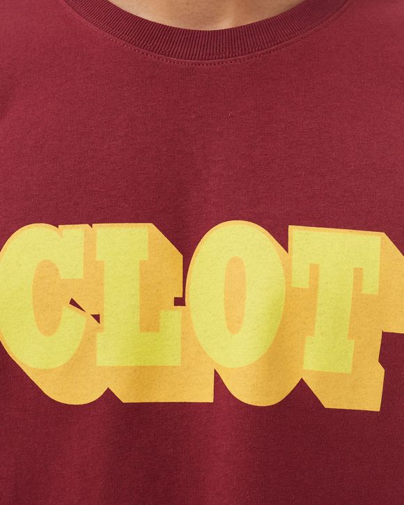 CLOT SHADOW LOGO TEE Red - BURGENDY