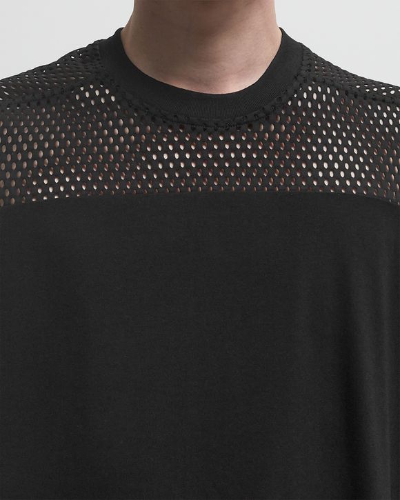 【Rick Owens × Champion】  T CROPPED Black Champion Edition Tommy Cropped T-Shirt by Rick Owens