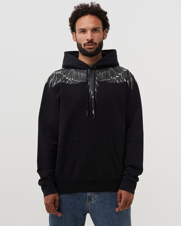 Marcelo Burlon ICON WINGS REGULAR HOODIE Black | BSTN Store