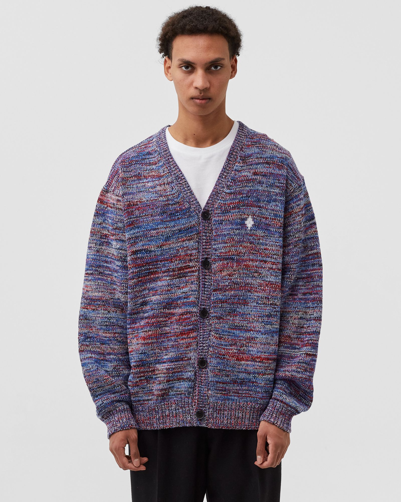 CROSS COLORFUL KNIT CARDIGAN