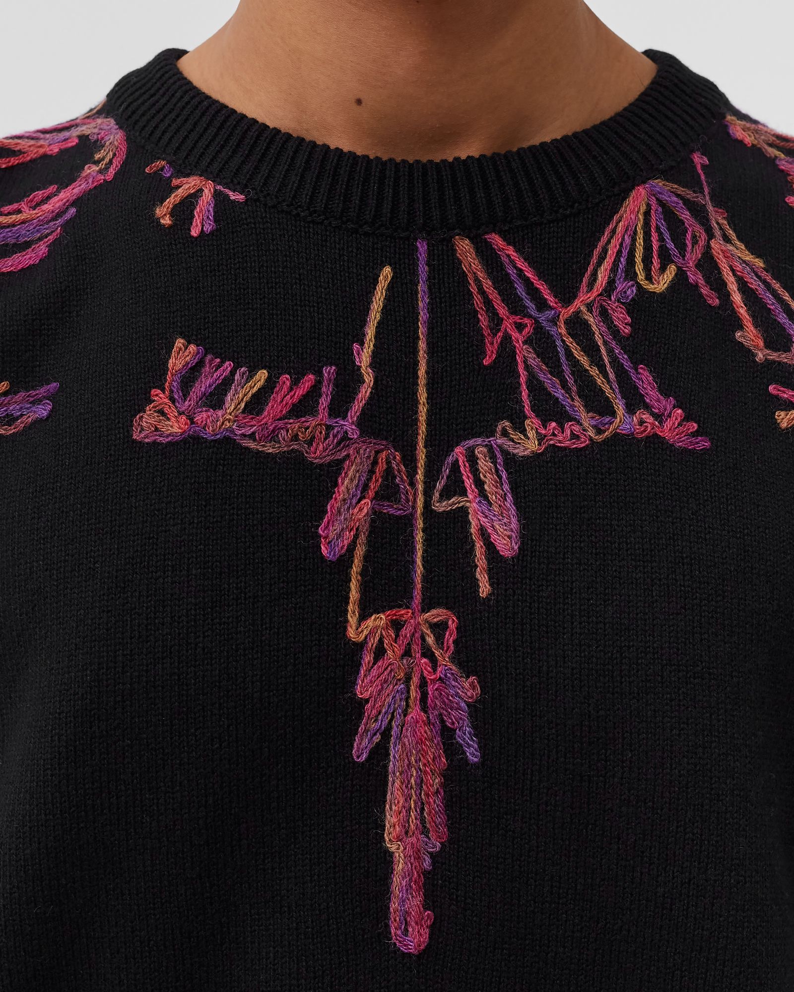 WINGS KNIT RELAX SLIM CREW 