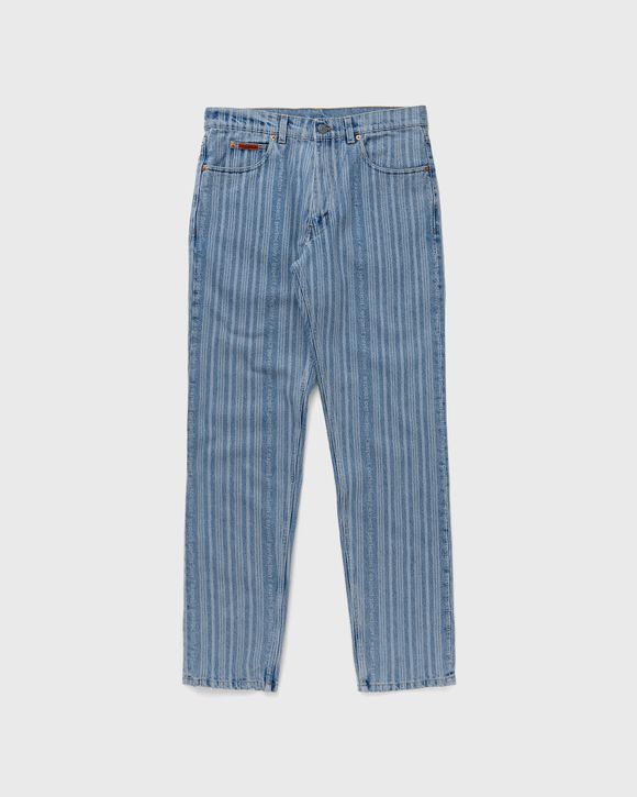 Martine Rose Straight Leg Jeans Blue Stripe - L