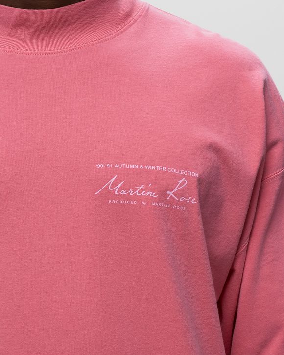 Martine Rose FUNNEL NECK TEE Pink | BSTN Store