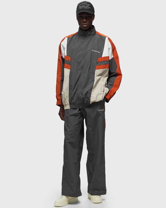 Martine Rose PANELLED TRACK JACKET Grey - GREY/ORANGE/BEIGE