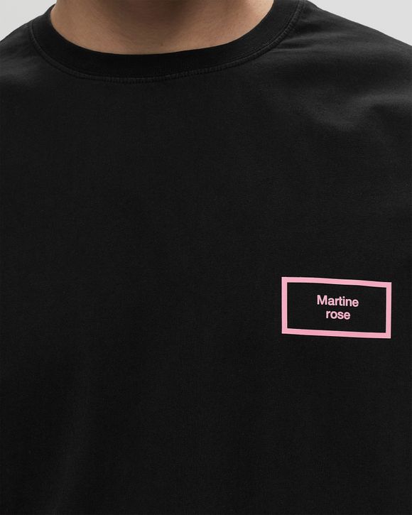 Martine Rose CLASSIC T-SHIRT Black - BLACKPIGMENTDYE/BOXLOGO