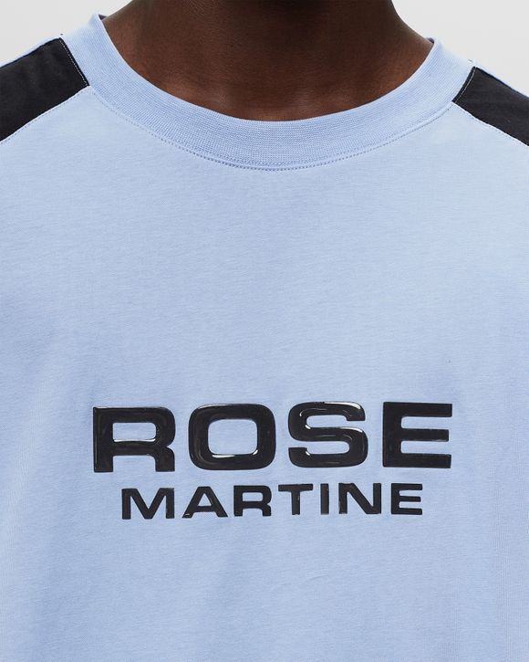 Martine Rose OVERSIZED PANELLED T-SHIRT Blue - BLUE/WHITE/BLACK