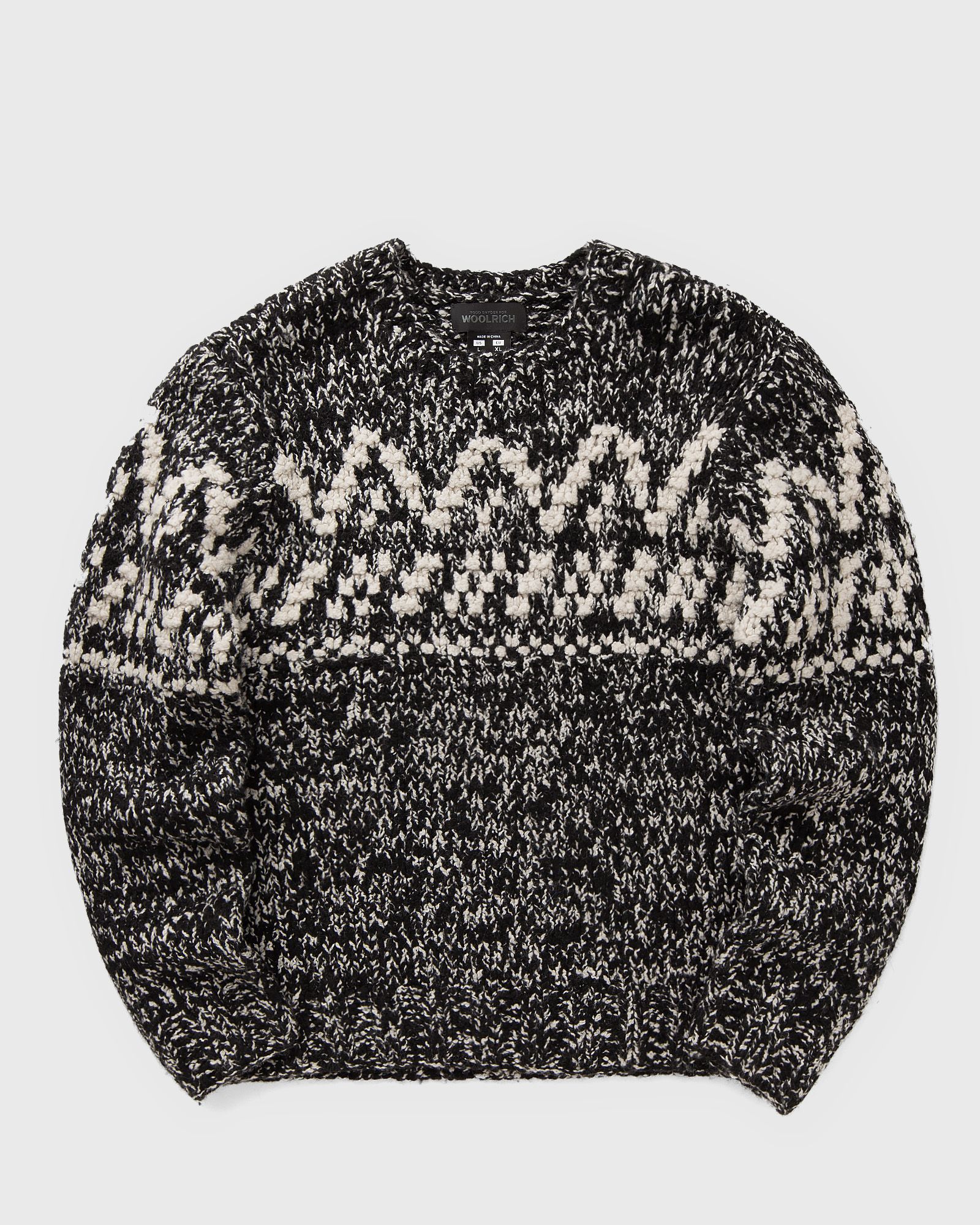 BLACK LABEL - HAND KNIT MOTIF CREW