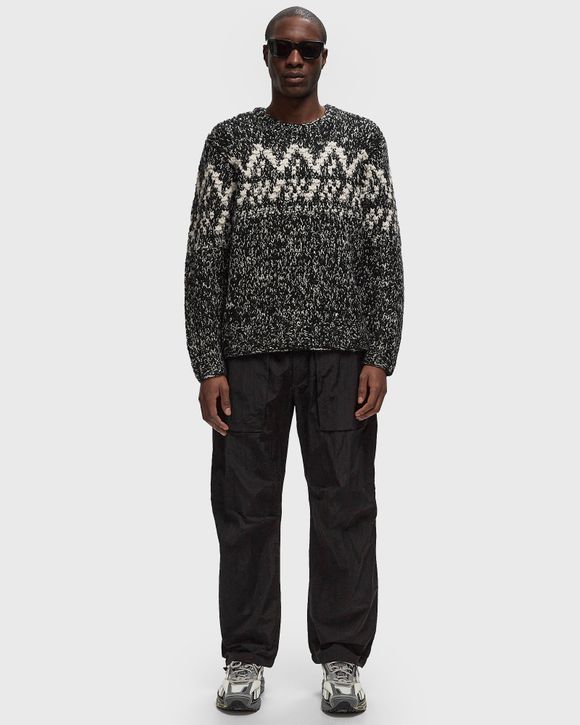 BLACK LABEL - HAND KNIT MOTIF CREW