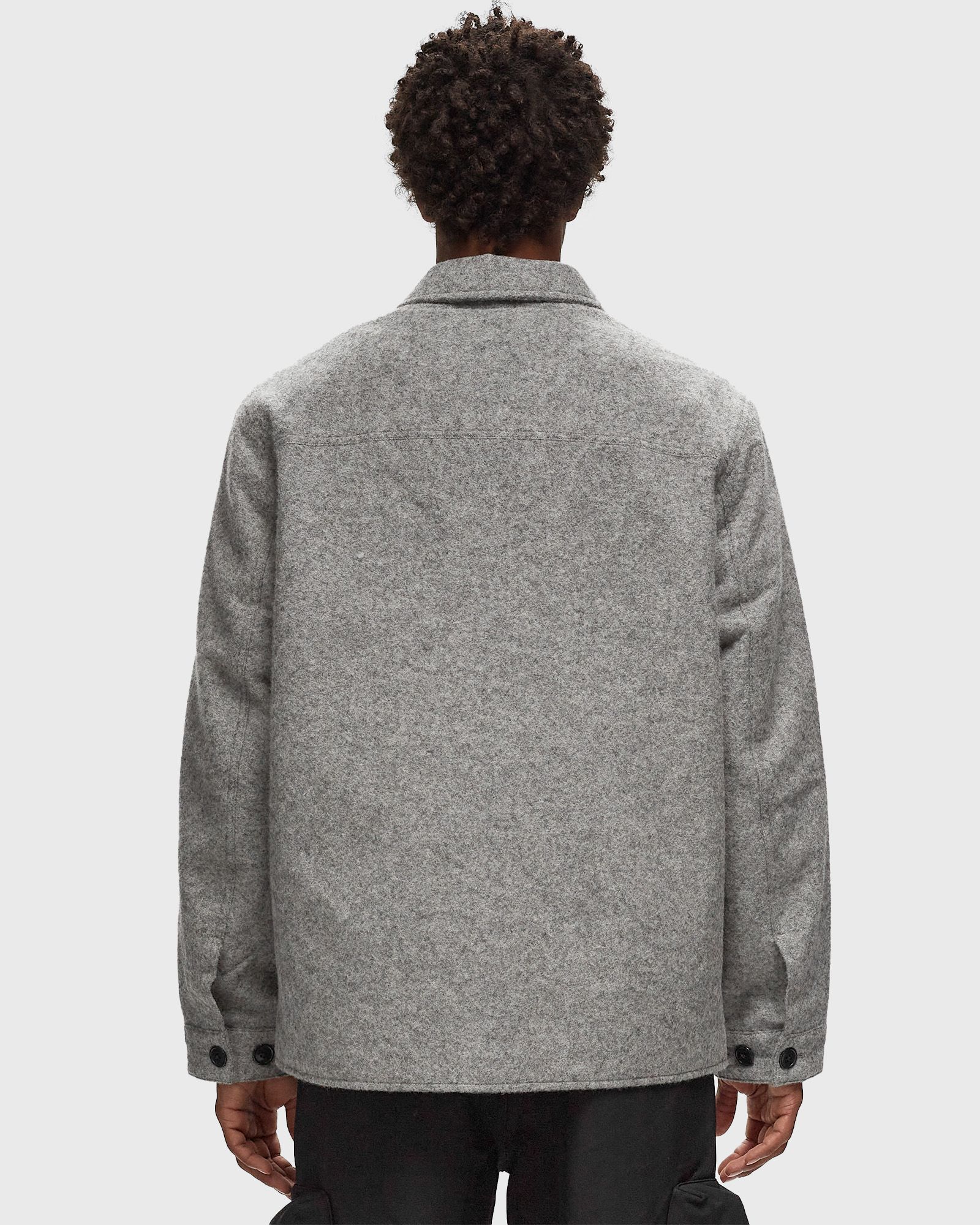 BLACK LABEL - REFLECTIVE CROPPED SHIRT JACKET