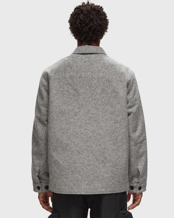 WOOLRICH BLACK LABEL - REFLECTIVE CROPPED SHIRT JACKET Grey