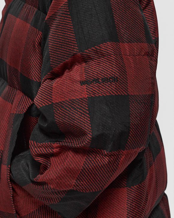 WOOLRICH BLACK LABEL - BUFFALO CHECK LONG PARKA Red | BSTN Store